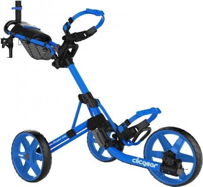 Clicgear M4 golfový vozík, modrý + modrá kola