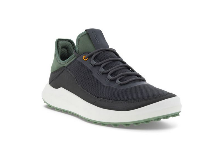 Levně ECCO Core Mesh pánské golfové boty, tmavě šedé/zelené