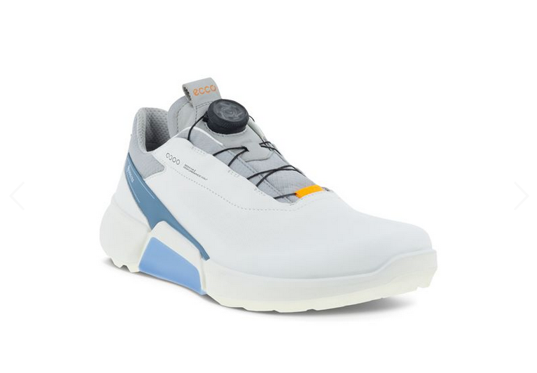 Levně ECCO Biom H4 Boa pánské golfové boty, bílé/modré