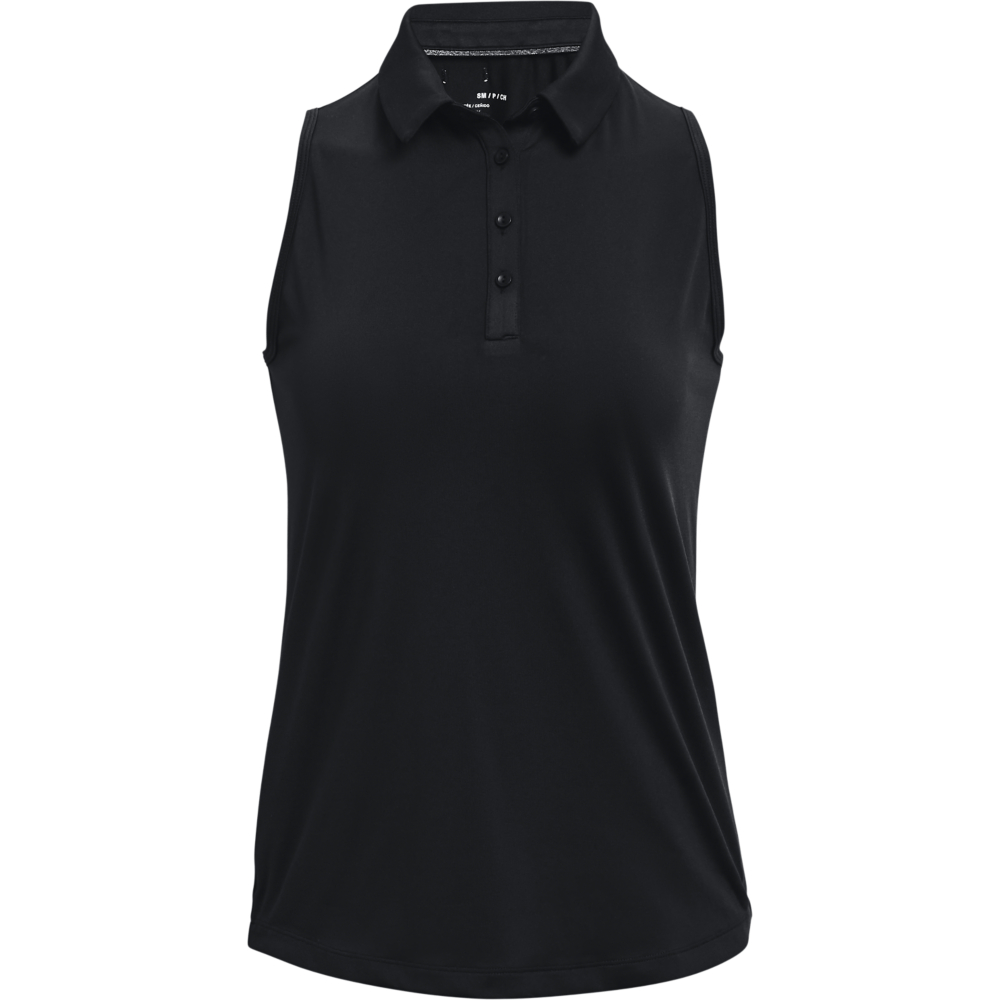 Levně Under Armour Zinger dámské golfové triko bez rukávů, černé