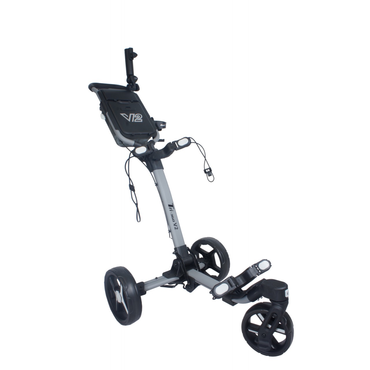 Levně AXGLO Tri-360 V2 golfový vozík, šedý/šedý