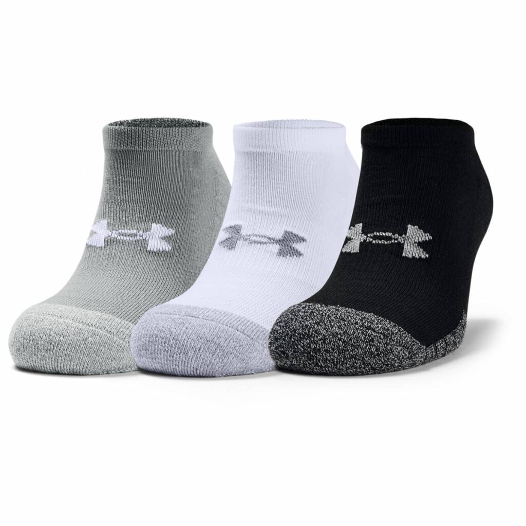 Levně Under Armour Heatgear NS pánské golfové ponožky, 3 páry, bílé/šedé/černé
