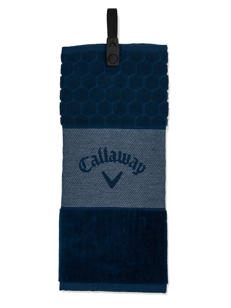 Callaway Tri-Fold 23 golfový ručník, tmavě modrý