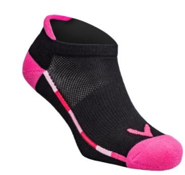 Levně Callaway Sport Tab Low II dámské golfové ponožky, černé/růžové