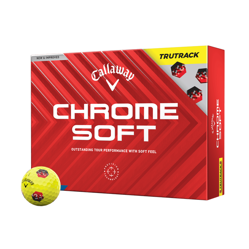 Callaway Chrome Soft TruTrack 24 golfové míče - žluté 12 ks