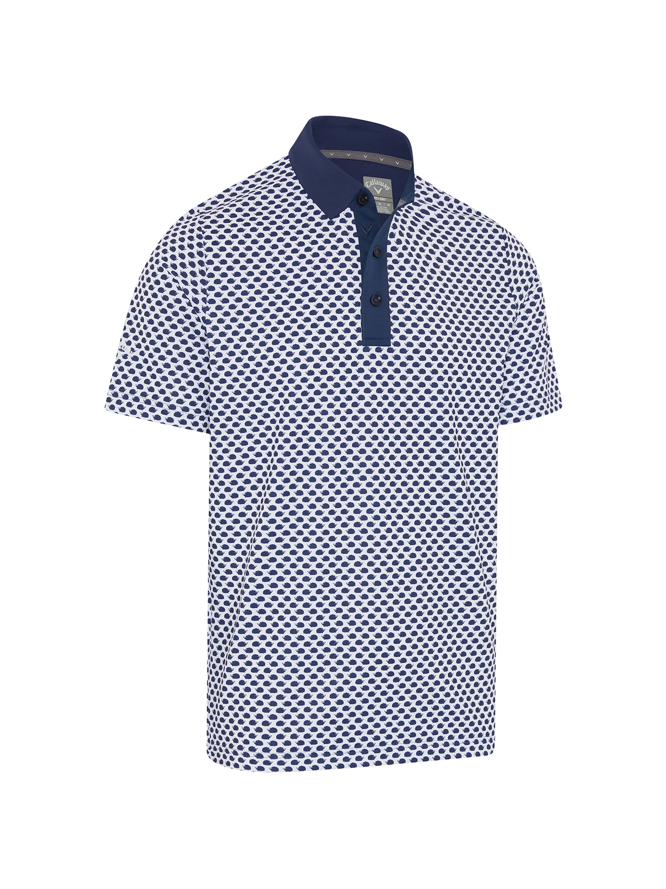 Callaway Hedgehog pánské golfové triko, bílé/tmavě modré, vel. M