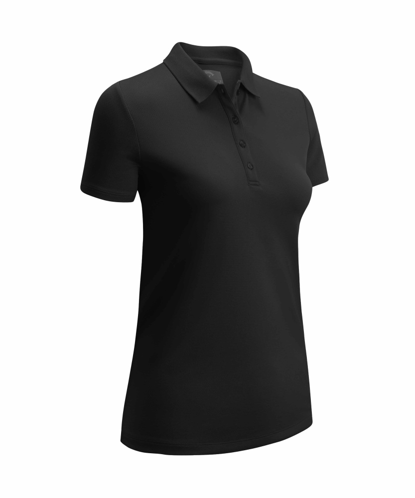 Callaway Swing Tech Solid dámské golfové triko, černé, vel. XS