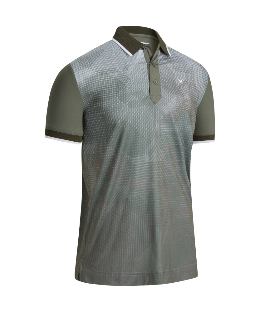 Levně Callaway Gradient Printed pánské golfové triko, khaki
