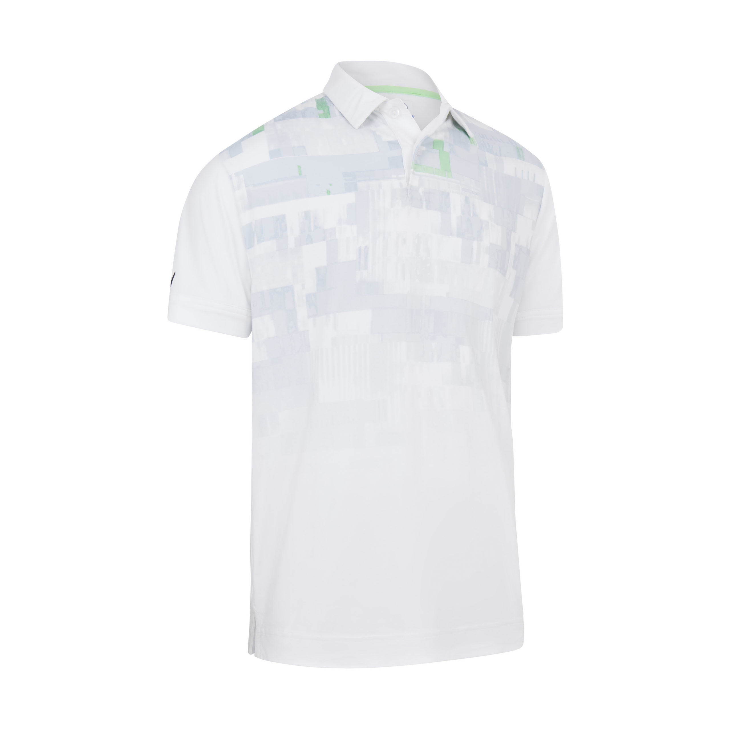 Callaway Multi-Color Glitched Print pánské golfové triko, bílé, vel. S DOPRODEJ