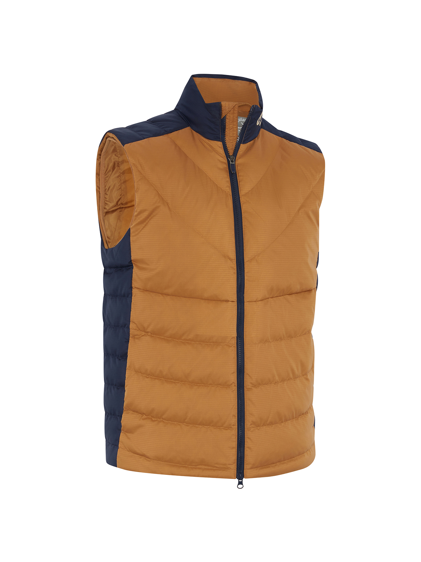Levně Callaway Primaloft Premium pánská golfová vesta, hnědá/tmavě modrá