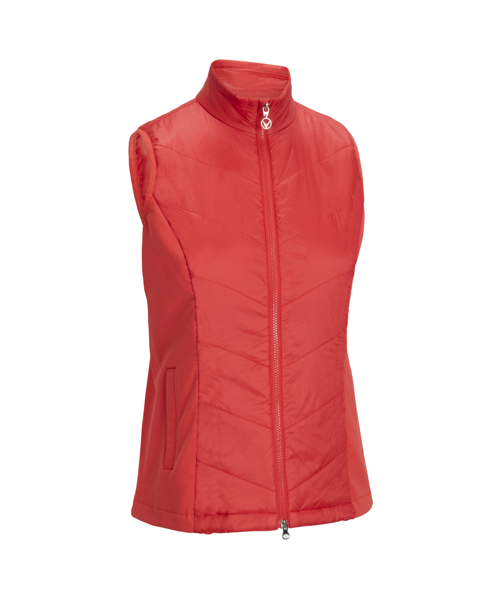 Levně Callaway Primaloft Quilted dámská golfová vesta, červená