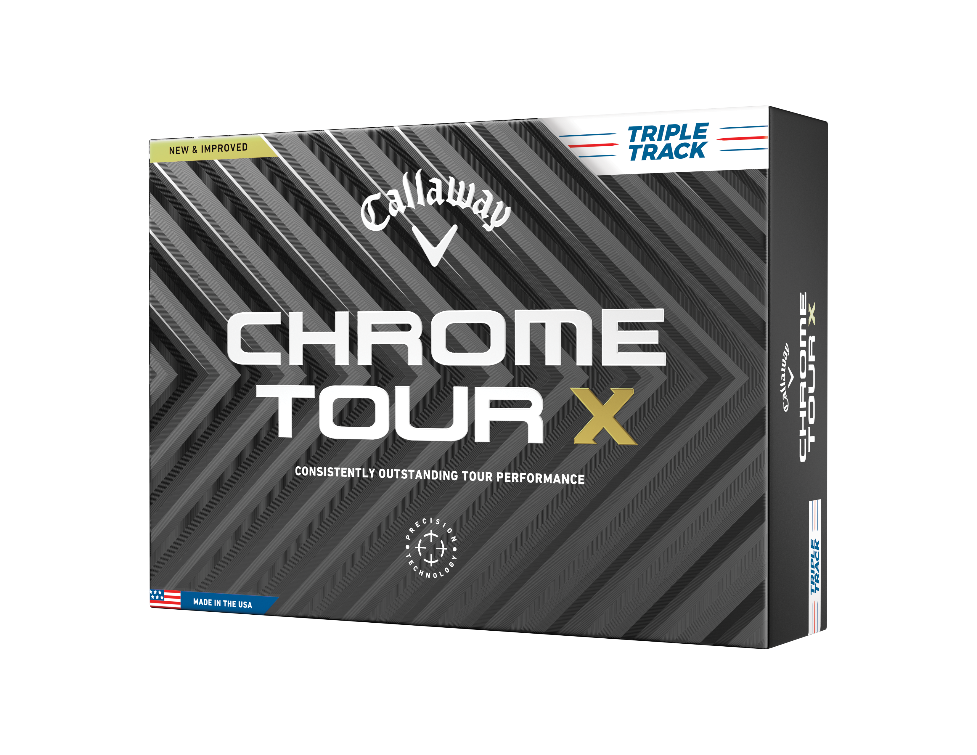 Callaway Chrome Tour X Triple Track 24 golfové míče - bílé 12 ks