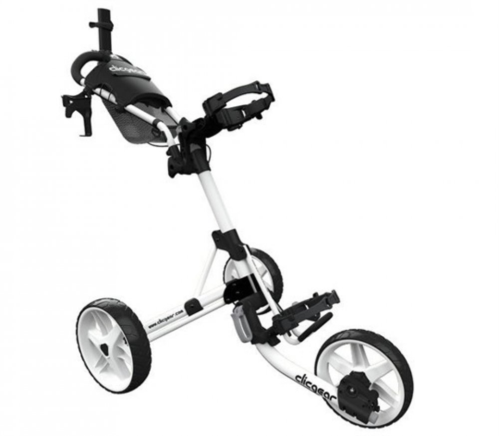 Levně Clicgear M4 golfový vozík, bílý + bílá kola