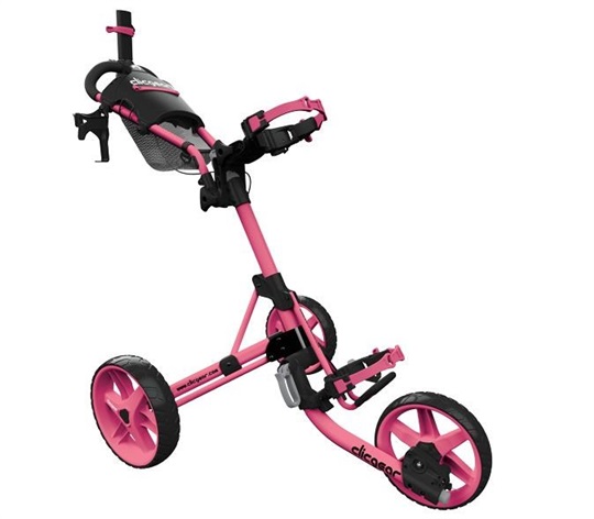 Levně Clicgear M4 golfový vozík, růžový + růžová kola
