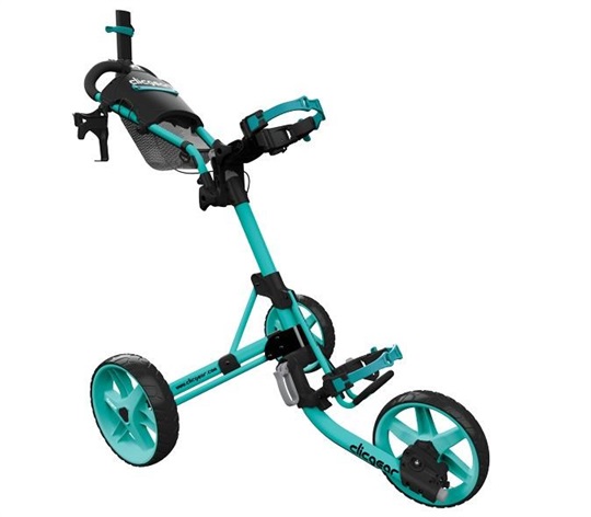 Levně Clicgear M4 golfový vozík, světle modrý + modrá kola