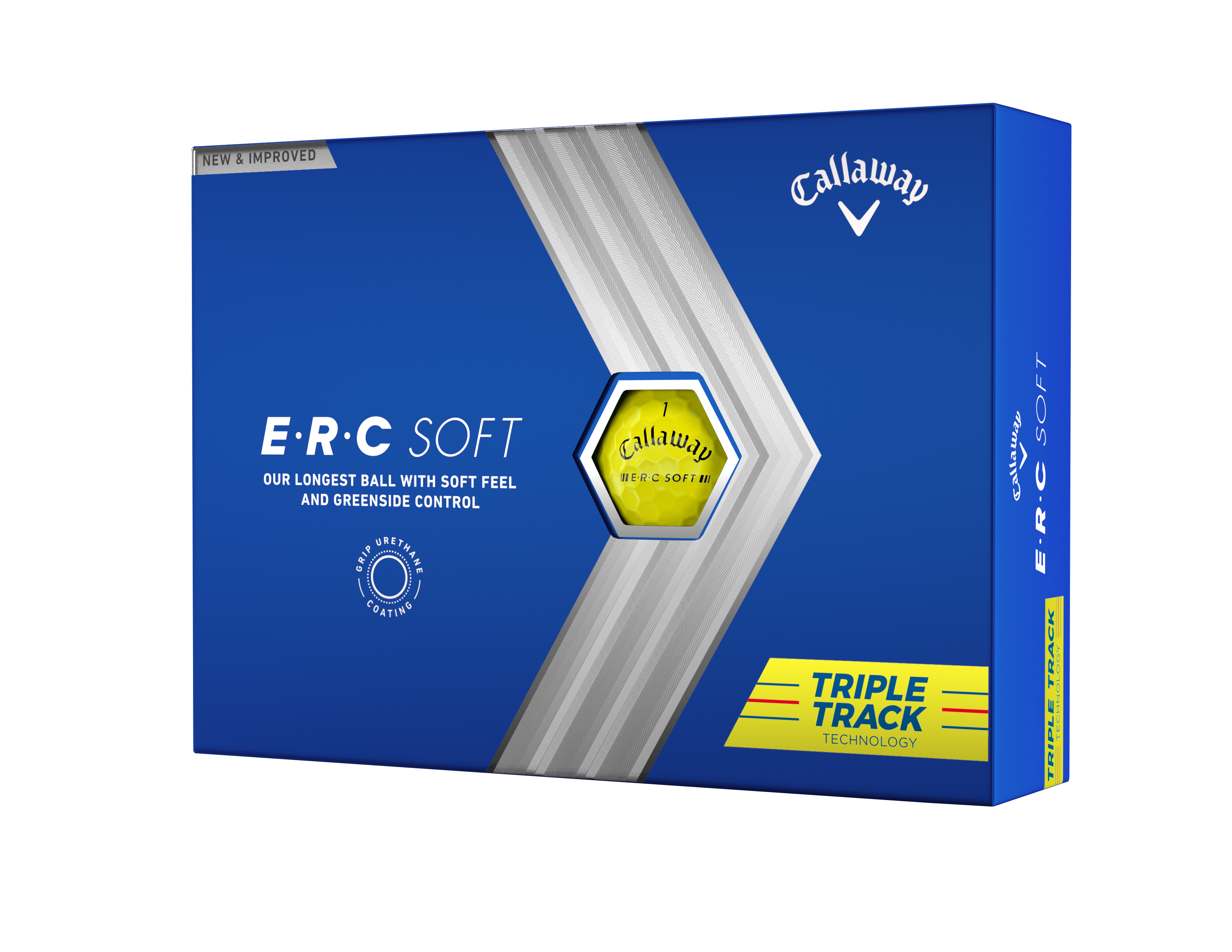 Levně Callaway ERC Soft 23 Triple Track golfové míče - žluté 12 ks