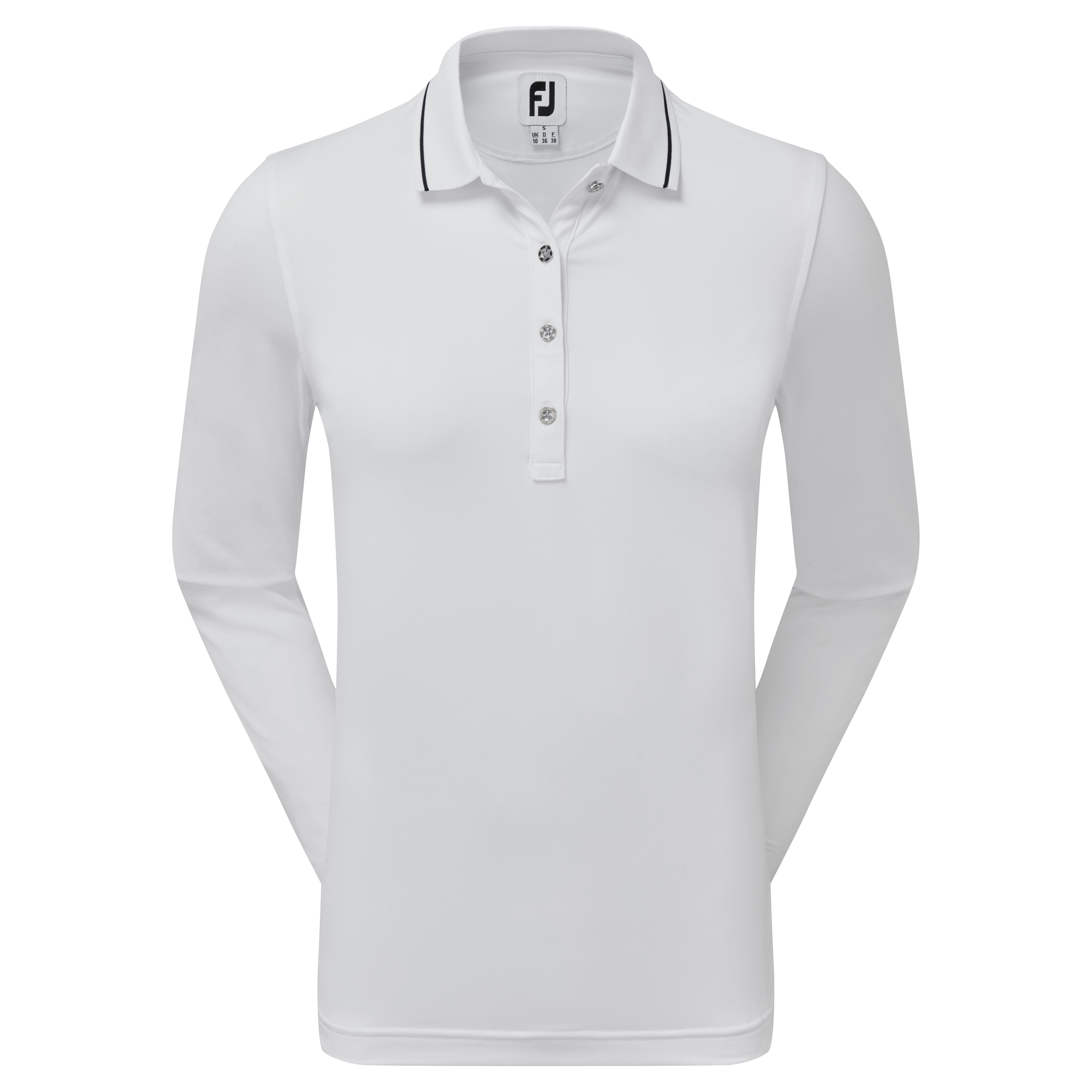 FootJoy Thermal dámské golfové triko s dlouhým rukávem, bílé, vel. XS