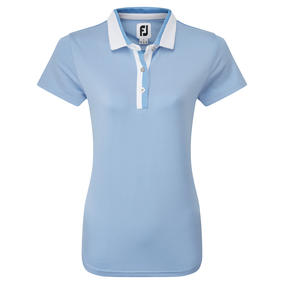 Levně FootJoy Birdseye dámské golfové triko, světle modré
