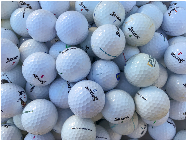 Levně Hrané golfové míčky, 1 ks, kvalita A/A+ (SRIXON)