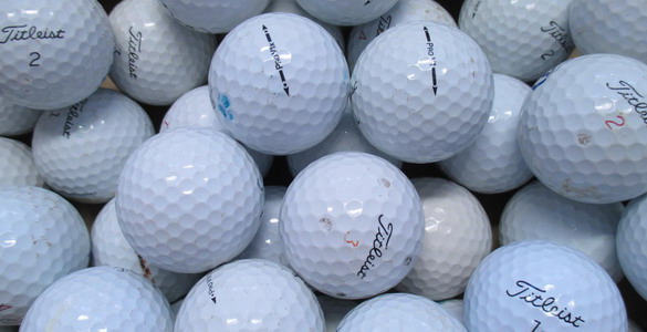 Levně Hrané golfové míčky, 1 ks, kvalita A/B (TITLEIST PRO V1, PRO V1X)
