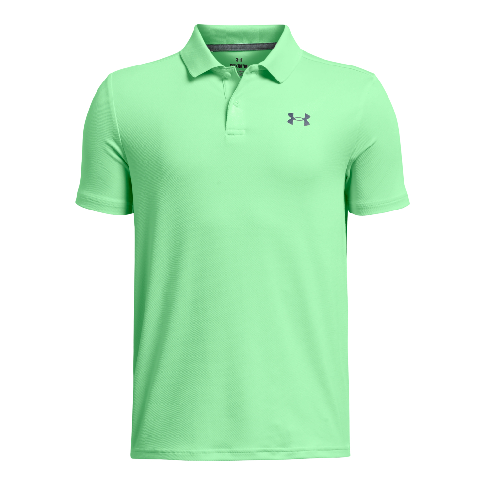 Levně Under Armour Performance chlapecké golfové triko, světle zelené