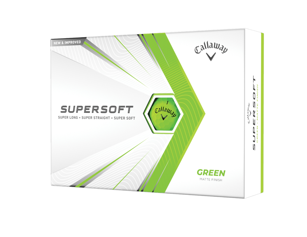 Levně Callaway Supersoft 21 golfové míče - zelené matné 12 ks