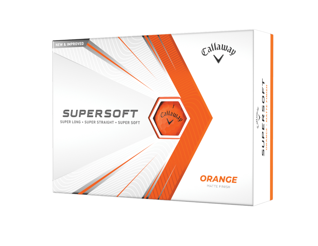 Levně Callaway Supersoft 21 golfové míče - oranžové matné 12 ks