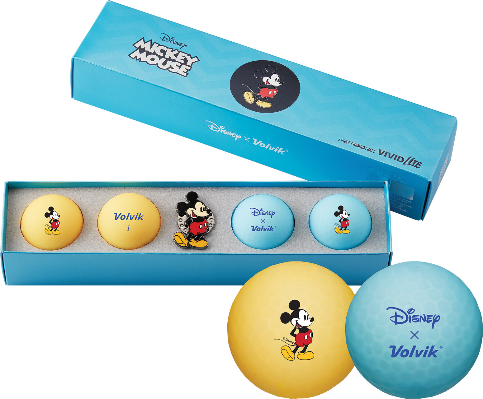 Levně Volvik Vivid Disney Mickey Mouse dárková sada golfových míčů
