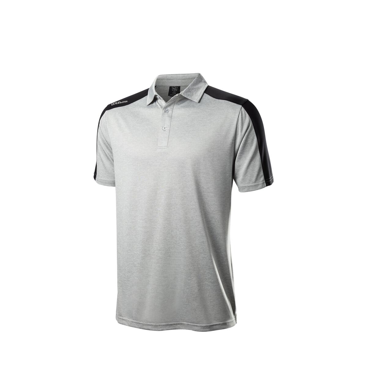 Levně Wilson Staff Two Tone pánské golfové triko, světle šedé