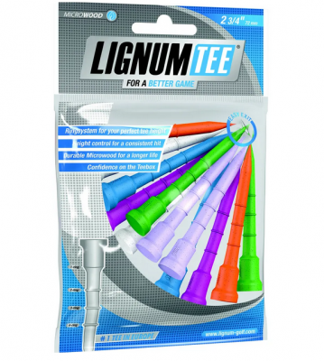 Lignum golfová týčka 72 mm, 12 ks mix neonových barev