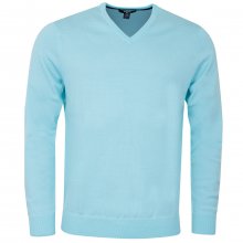 Callaway Ribbed V-Neck Merino pánský golfový svetr, mentolový, vel. M DOPRODEJ