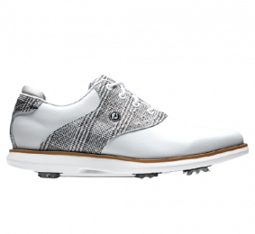 FootJoy Traditions dámské golfové boty, bílá/černá vzor DOPRODEJ
