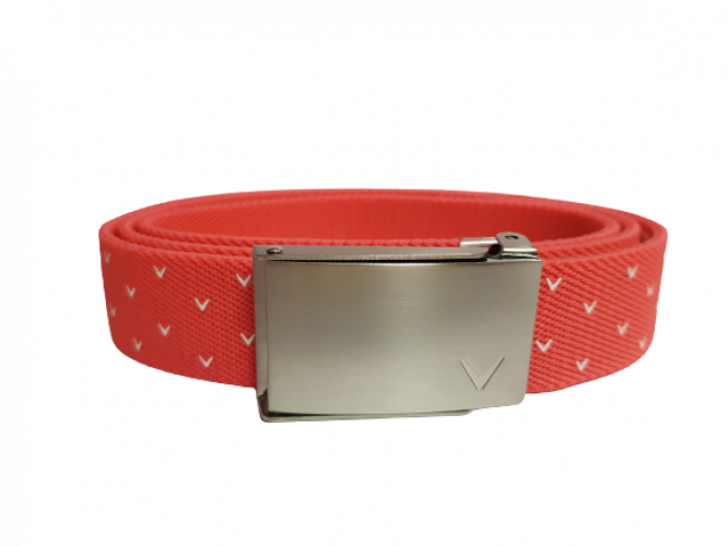 Callaway V Print Reversible dámský golfový pásek, korálový DOPRODEJ