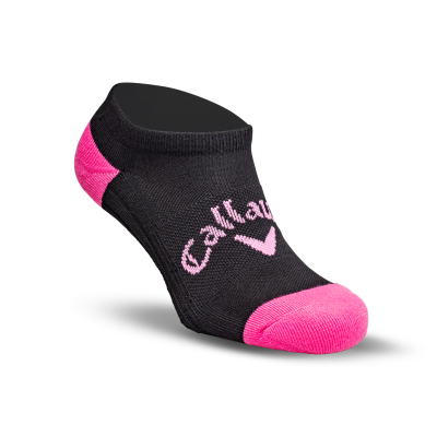 Callaway Tour Opti-Dri Low II dámské golfové ponožky, černé/růžové