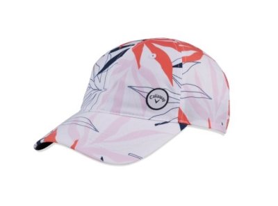 Callaway High Tail dámská golfová čepice, bílá/vzor tropical