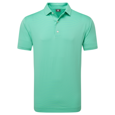 FootJoy Micro Feeder Stripe Lisle pánské triko, zelené