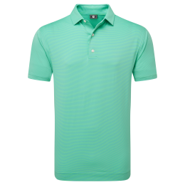 FootJoy Micro Feeder Stripe Lisle pánské triko, zelené