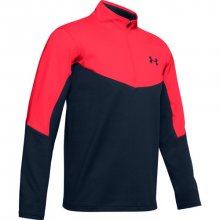 Under Armour Storm Midlayer 1/2 Zip pánská mikina, tmavomodrá/oranžová DOPRODEJ