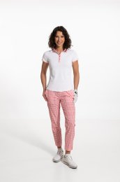 FootJoy dámský letní golfový outfit, červený/bílý
