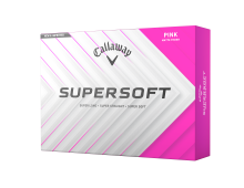 Callaway Supersoft 25 golfové míče - růžové matné 12 ks