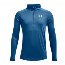 Under Armour Tech 2.0 1/2 Zip dětské golfové triko s dlouhým rukávem, modré