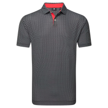 FootJoy Irongate Print Lisle pánské triko, černé