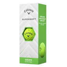 Callaway Supersoft 25 golfové míče - zelené matné 3 ks
