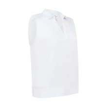 Callaway Waist Lenght Mesh Detail dámské triko bez rukávů, bílé