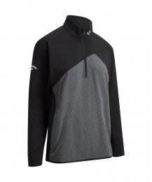 Callaway Aquapel 1/4 Zip pánská golfová mikina, černá/šedá