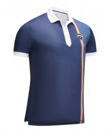 Callaway Bold Linear Print pánské golfové triko, tmavě modré, vel. S DOPRODEJ