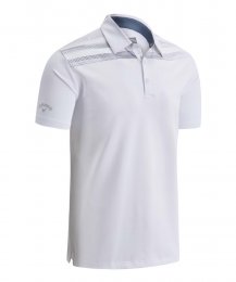 Callaway Shoulder Print pánské golfové triko, bílé, vel. XXL DOPRODEJ