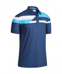 Callaway Stacked Block pánské golfové triko, tmavě modré DOPRODEJ