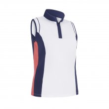 Callaway Colourblock dámské golfové triko bez rukávů, bílé DOPRODEJ