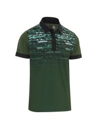 Callaway Ombre Motion Chev pánské golfové triko, tmavě zelené